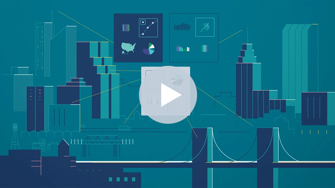 Click to play "Qlik Sense Tour" video via Vidyard.